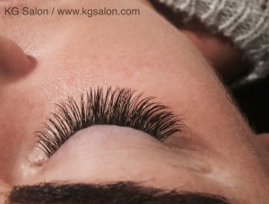 Close up classic lashes