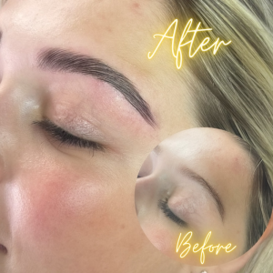 Before and after Brow Lamination at KG Salon Before and after Brow Lamination at KG Salon